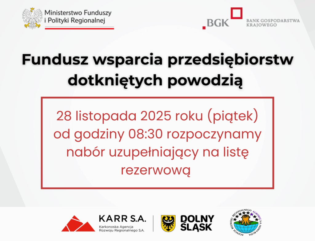 Plakat informacyjny powodziówka